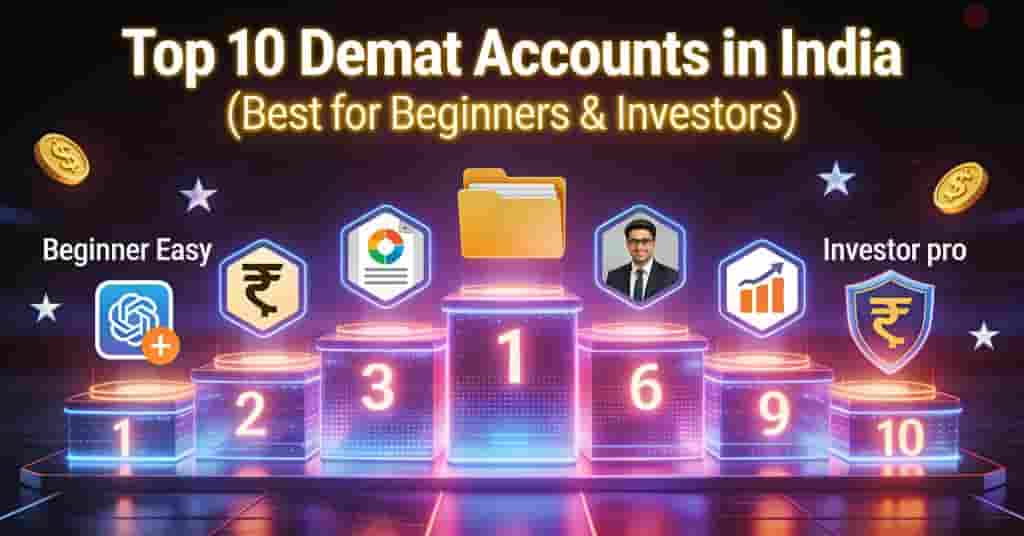 Top 10 Demat Accounts in India (Best for Beginners & Investors)